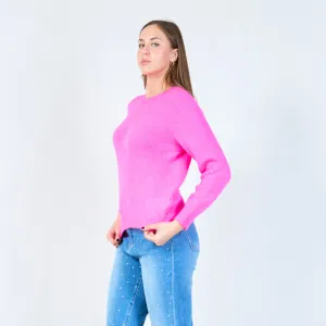 Minimalist long sleeve crewneck sweater wholesale