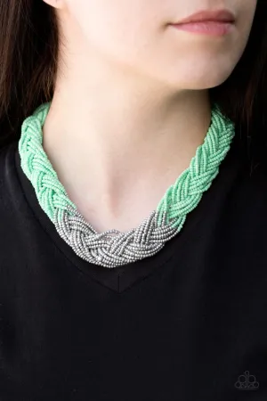 Paparazzi Accessories  - Brazilian Brilliance #N104 Box 2 - Green Necklace