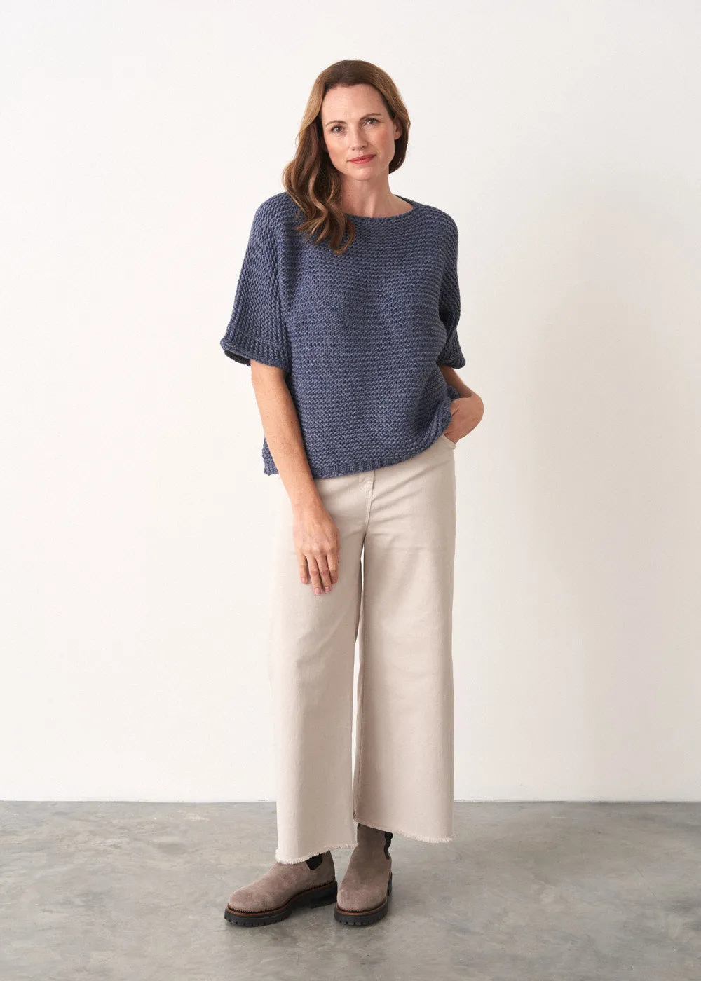 PHOEBE SWEATER - BLUE GREY