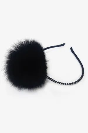 Pom Pom Girls Headband - Black