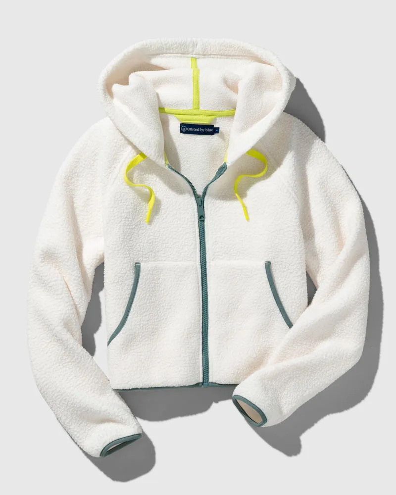 Recycled Sherpa Zip-Up Hoodie