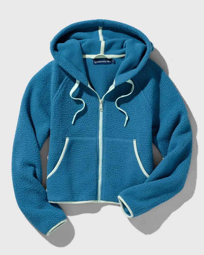 Recycled Sherpa Zip-Up Hoodie