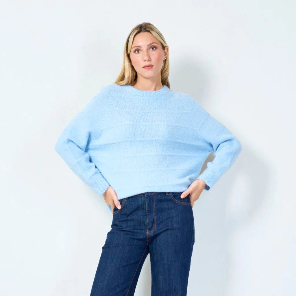 Relaxed fit pullover sweater wholesale