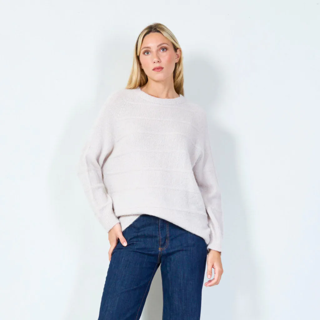 Relaxed fit pullover sweater wholesale