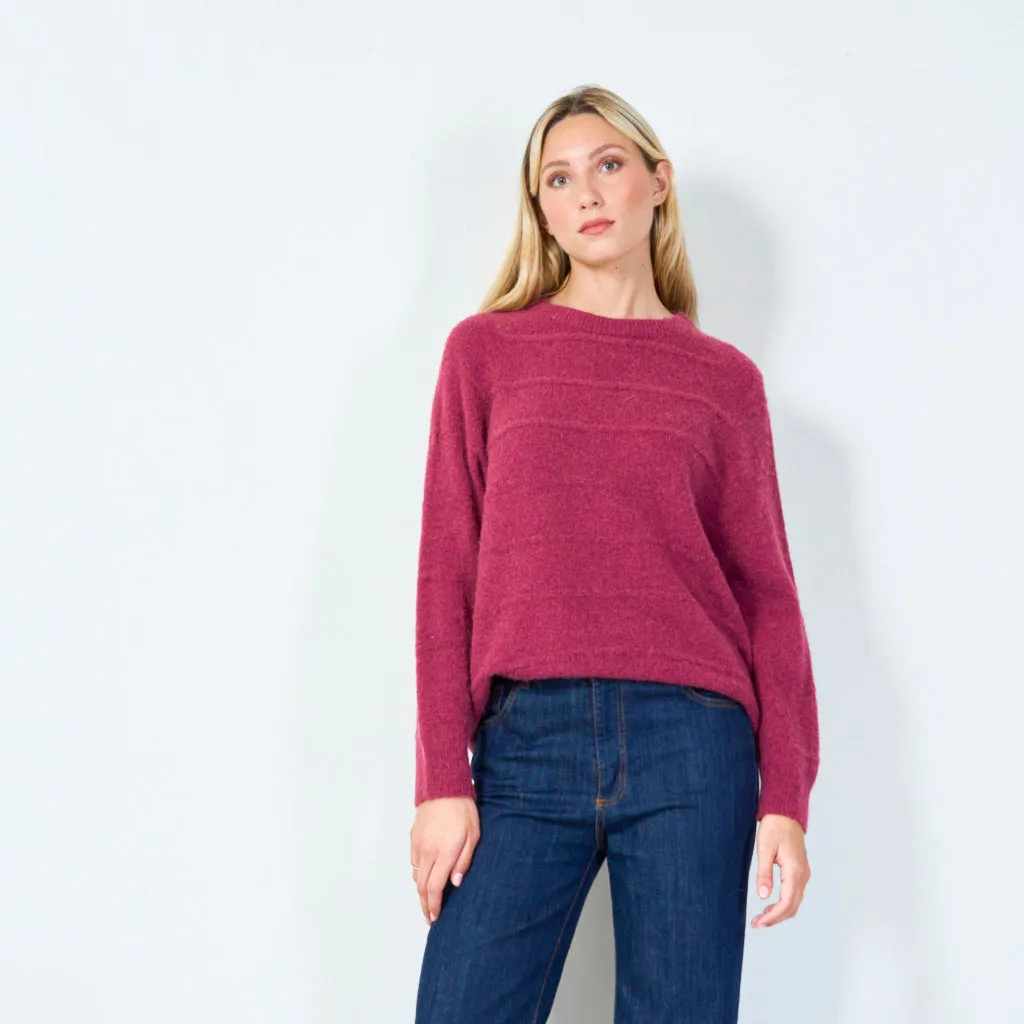 Relaxed fit pullover sweater wholesale