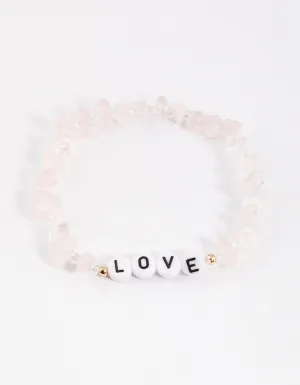 Rose Quartz Love Bracelet