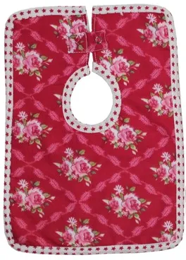 Scarlet Floral Baby Bibs set of Three