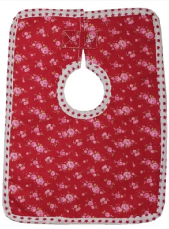 Scarlet Floral Baby Bibs set of Three