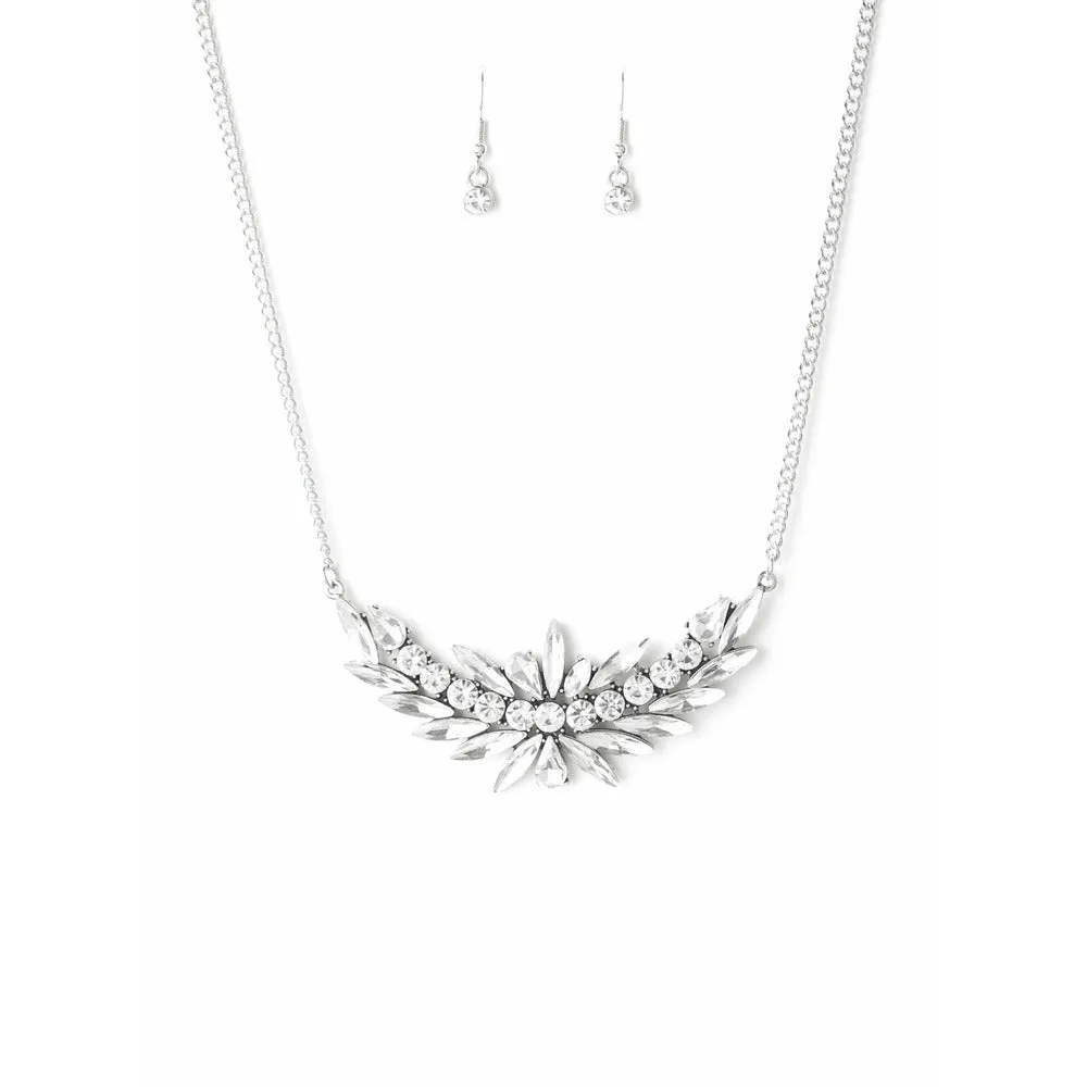 Set - Bold & Beautiful Silver Rhinestone