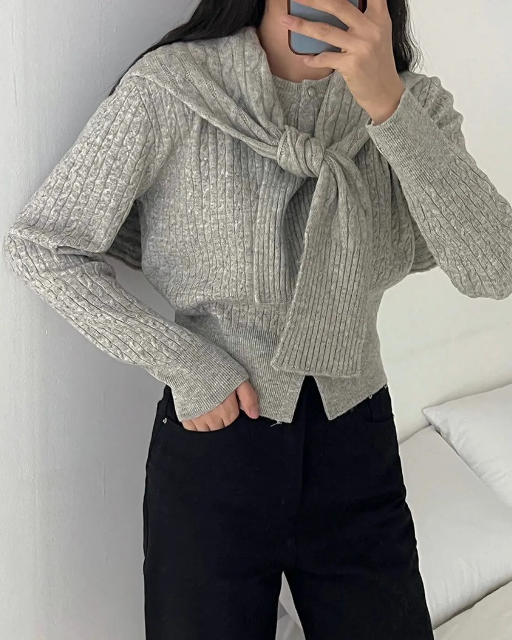 Shawl Cardigan Set