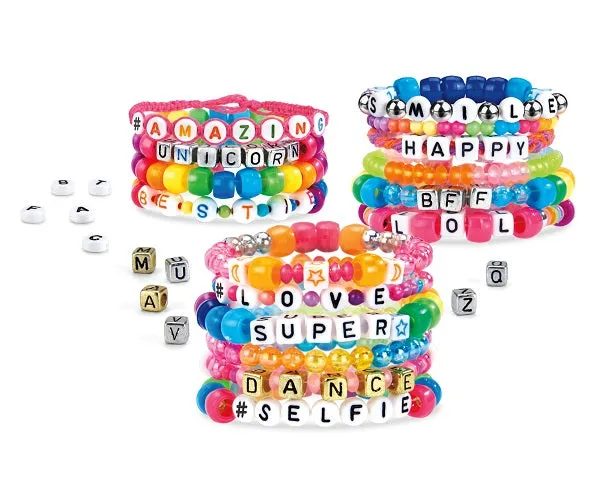 Shimmer 'N Sparkle Abc Fashion Bead Bracelets