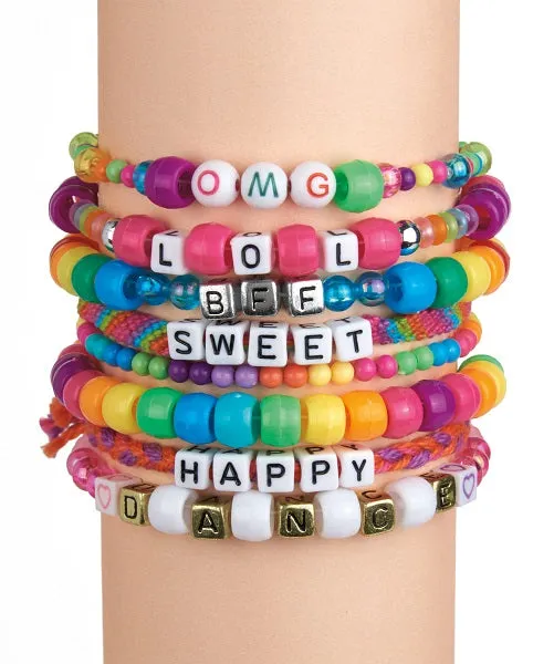 Shimmer 'N Sparkle Abc Fashion Bead Bracelets