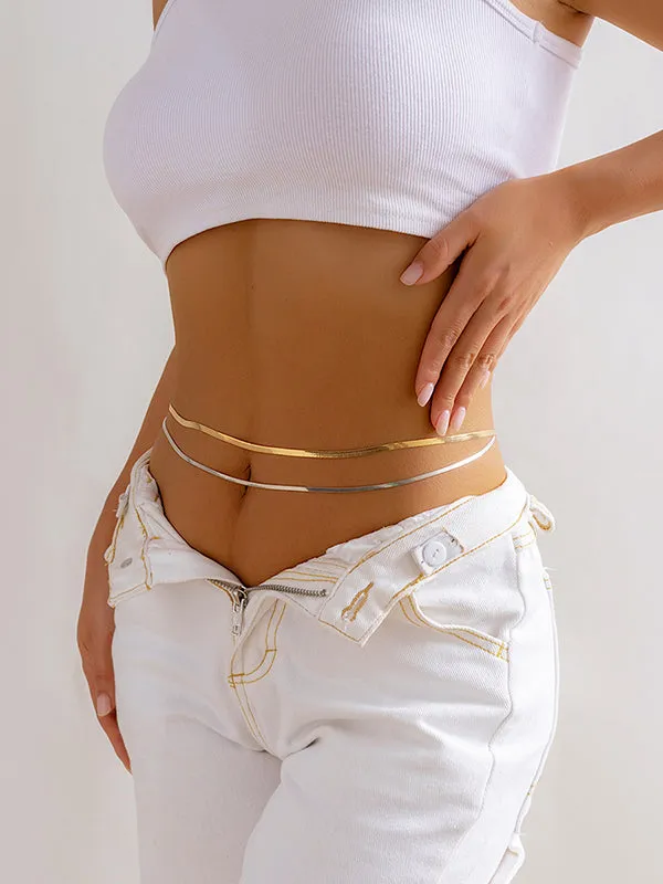 Solid Color Waist Chain Accessories