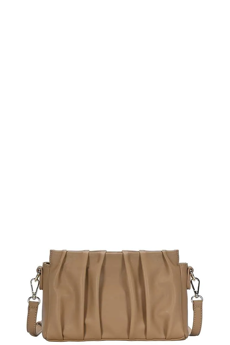 Stylish Wrinkled Crossbody Bag