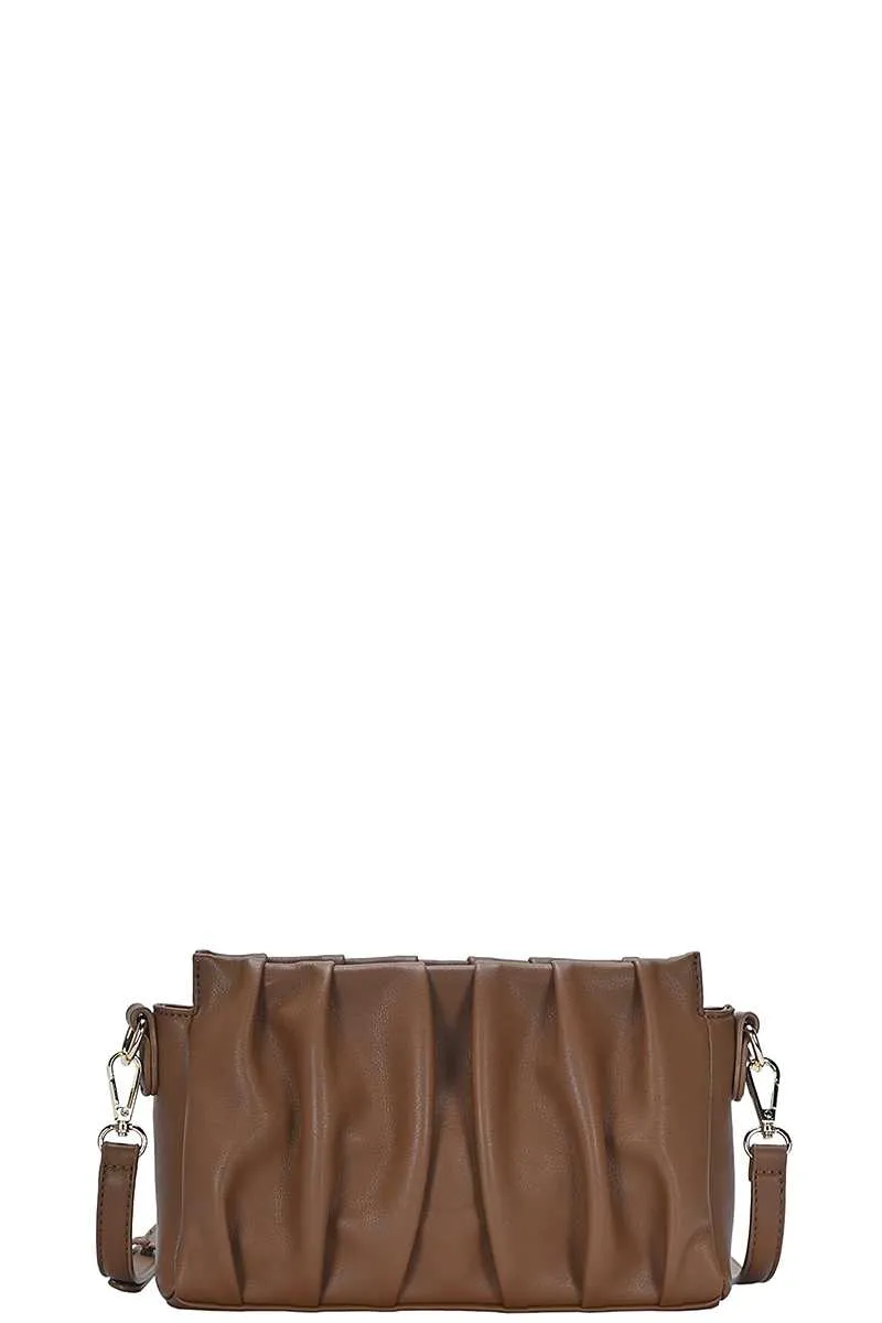 Stylish Wrinkled Crossbody Bag