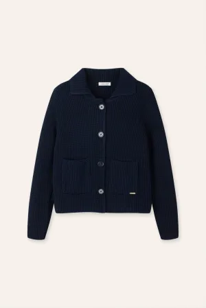 SUE cotton cardigan (Navy)