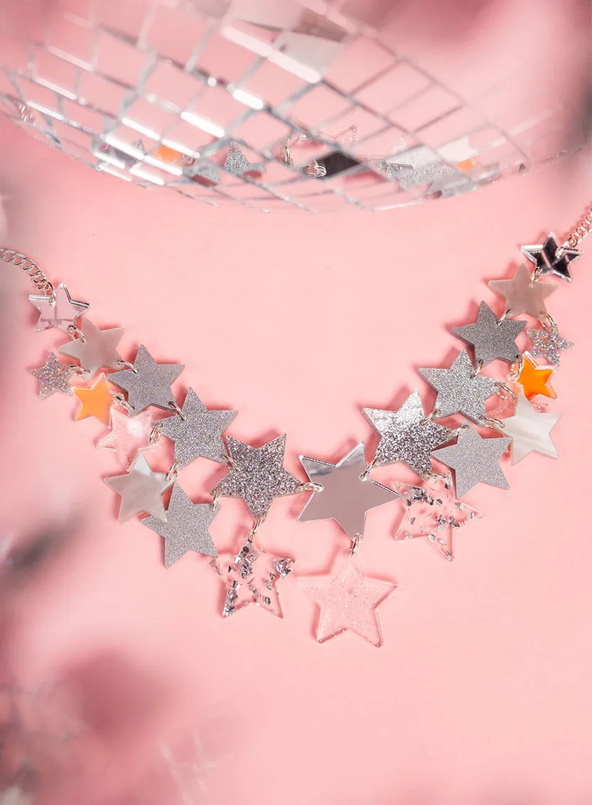 Super Star Statement Necklace - Silver