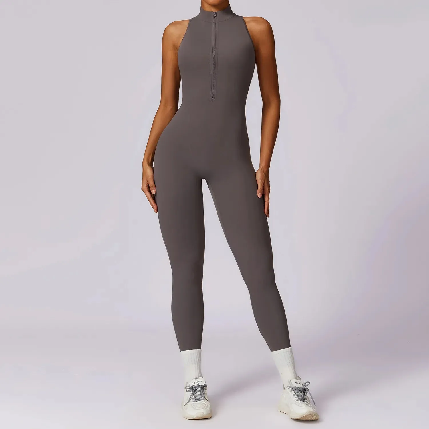 Trendy Yoga Hollow Out Jumpsuit