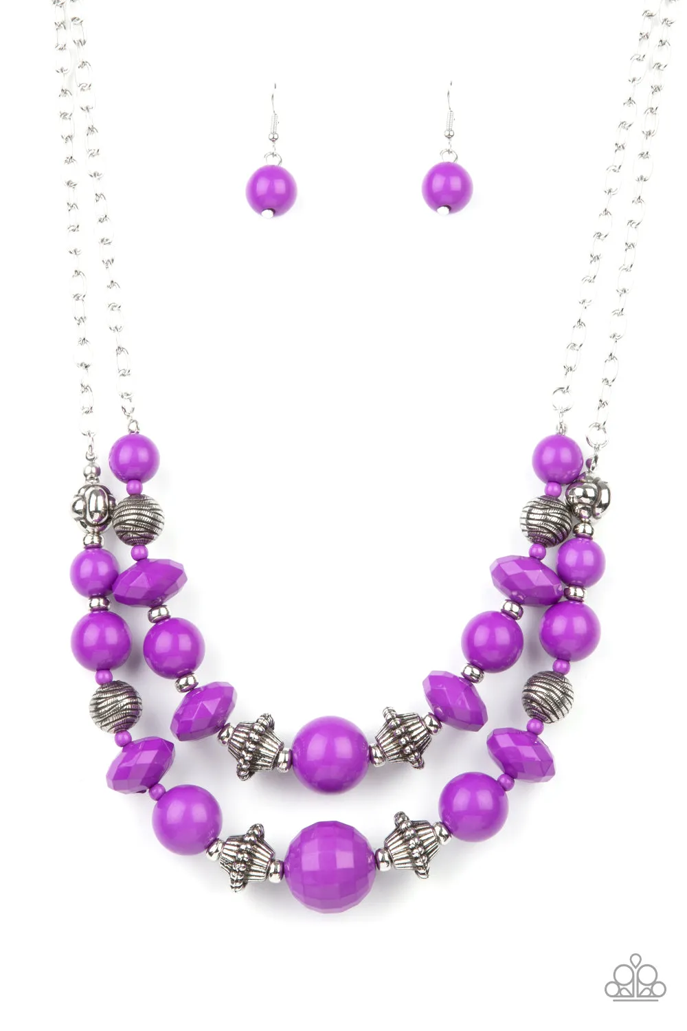 Upscale Chic - Purple Necklace - Paparazzi Accessories