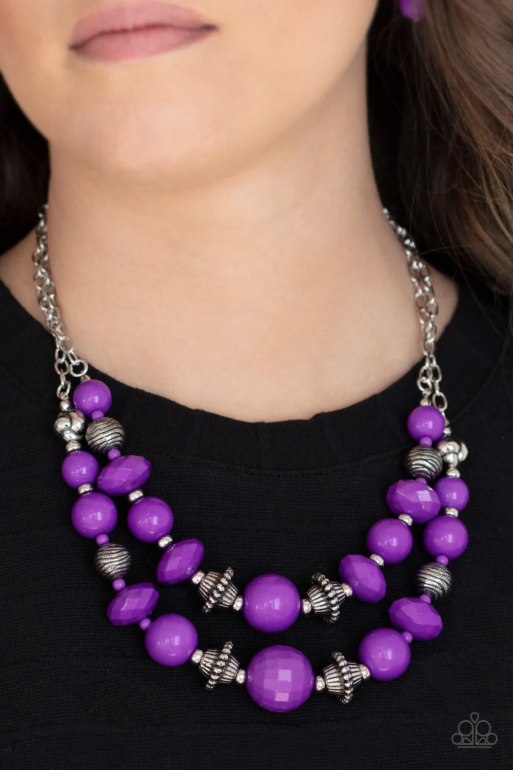 Upscale Chic - Purple Necklace - Paparazzi Accessories