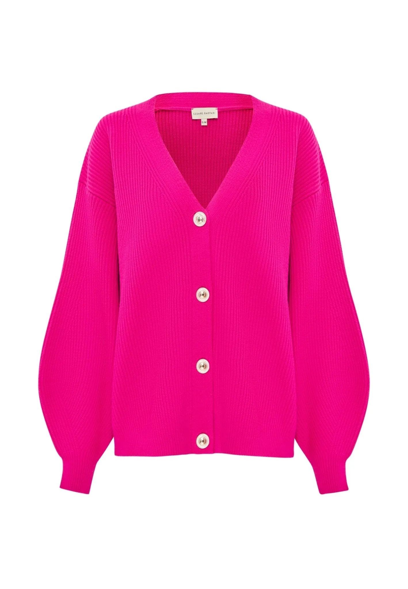 V-neck Cardigan -  Pink