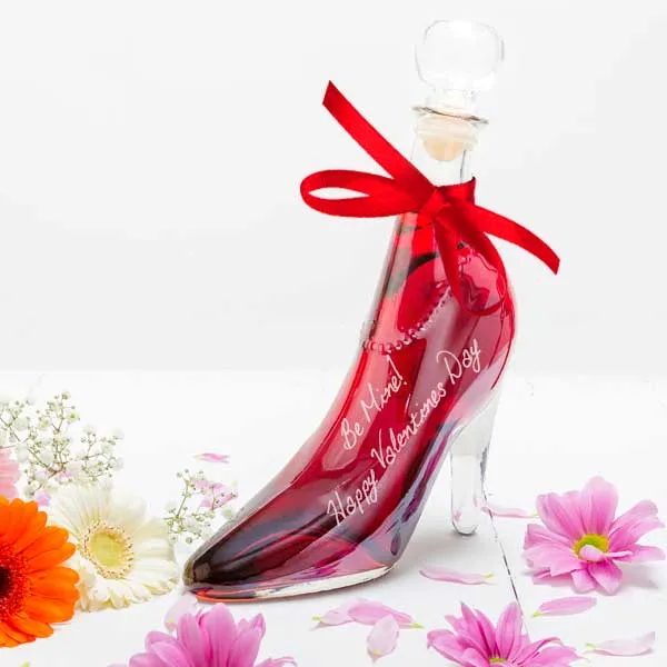 Valentine's Day Gift Lady Shoe with Sour Cherry Vodka