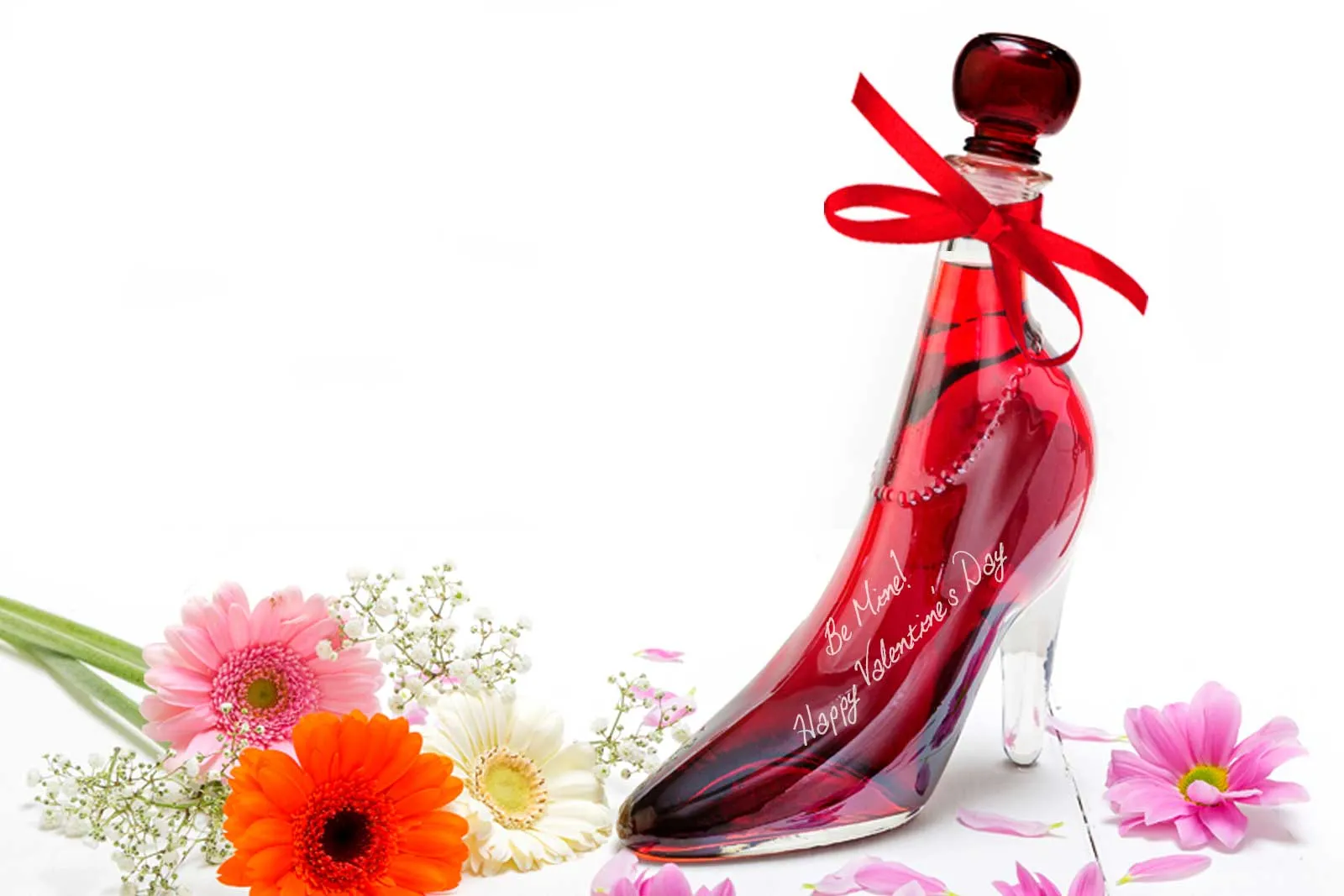 Valentine's Day Gift Lady Shoe with Sour Cherry Vodka