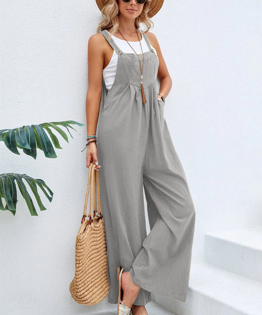 Women Overalls Casual Loose Jumpsuits