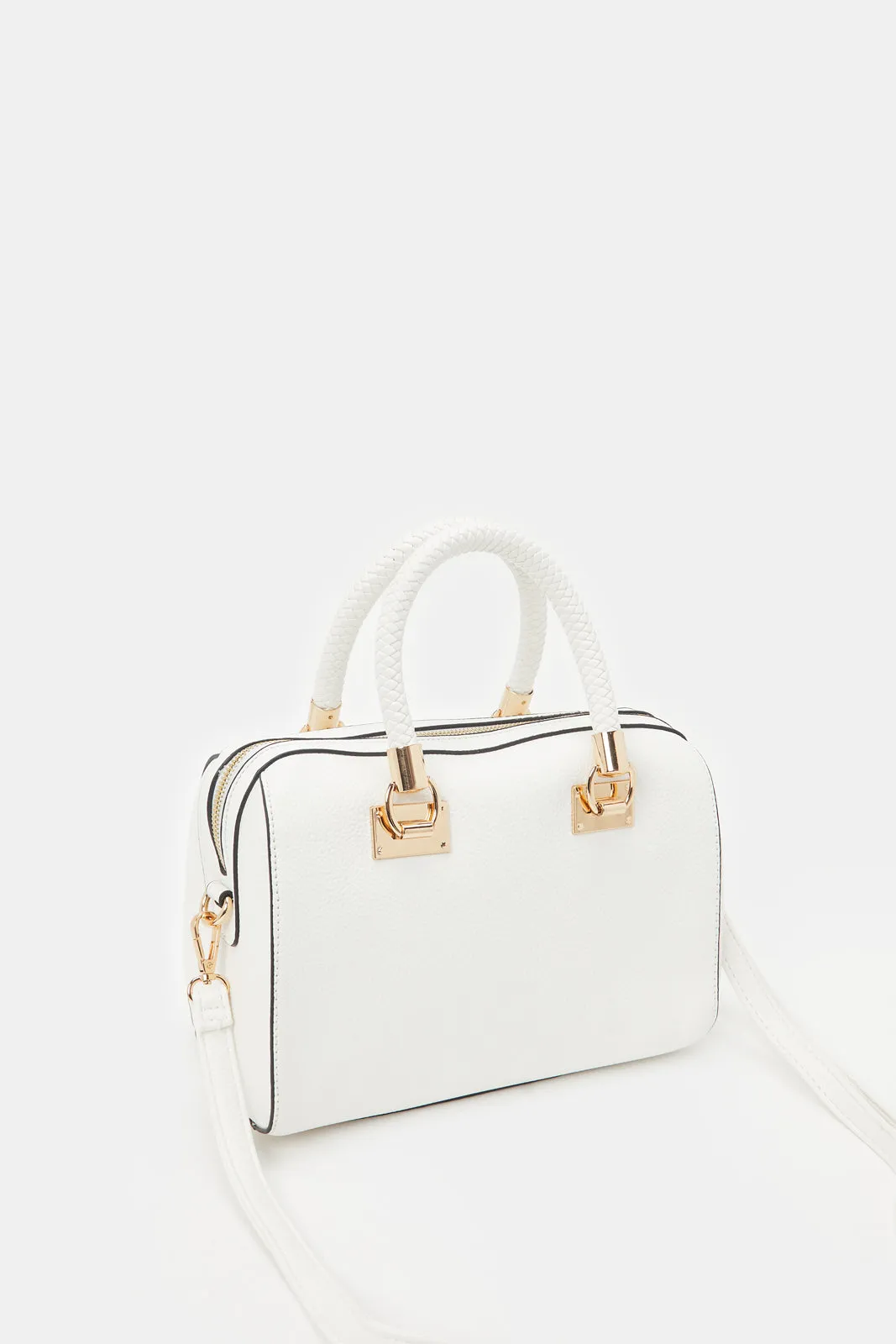 Women White Bollin With Pearl Chain