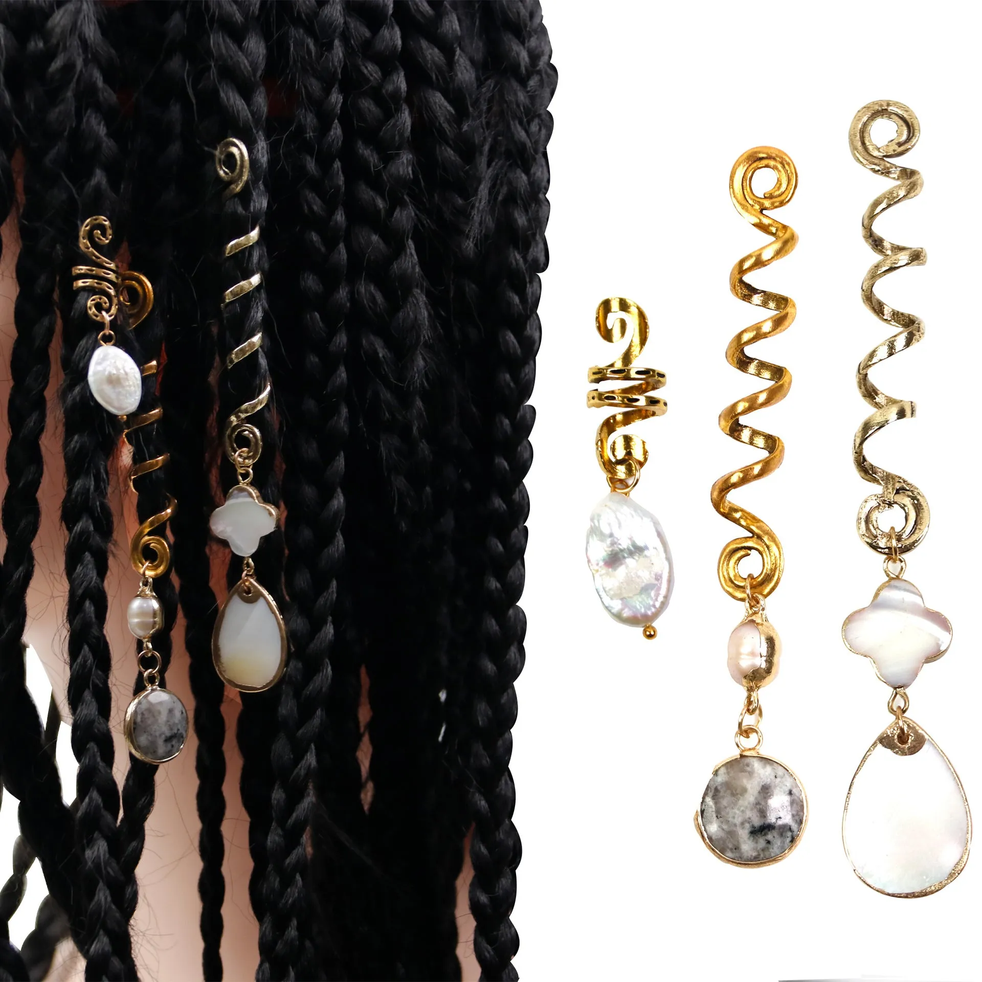 Women's Alloy Shell Dreadlocks Pendant Hair Accessories